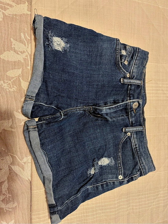 Levi's Pants - LEVIS High Rise Shorts Distressed Denim Shorts in Blue Waist 26